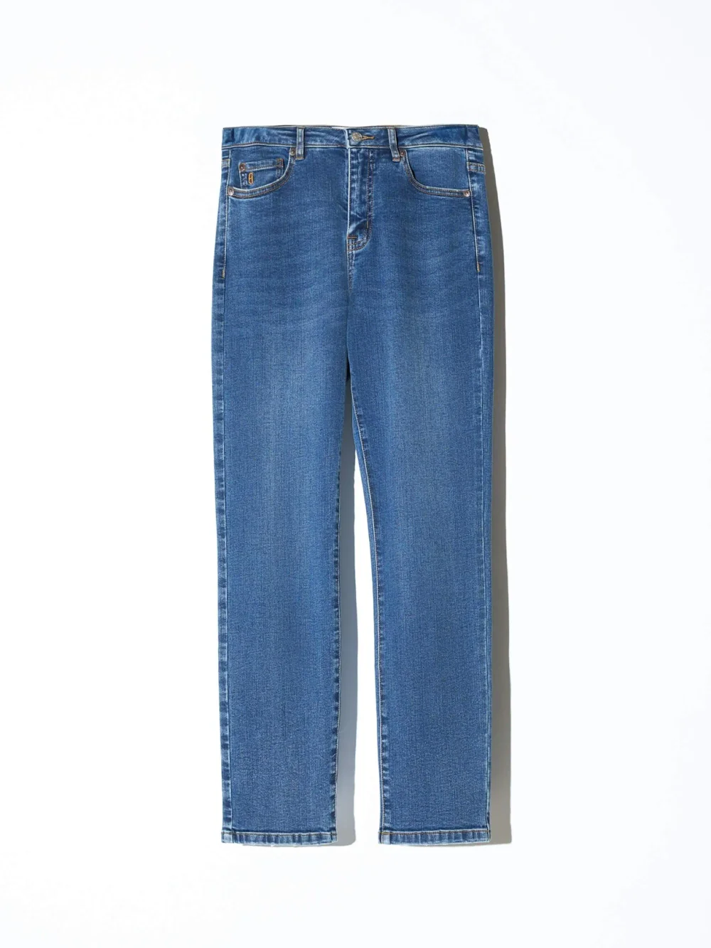 Mom Jeans Dames Mid Rise Blauw Cooper 258
