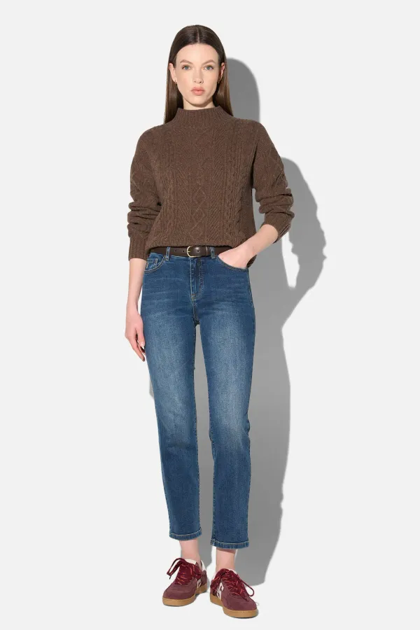 Mom Jeans Dames Mid Rise Blauw Cooper 469