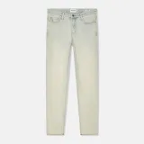 Mom Jeans Dames Stretch Mid Rise Cooper Blauw 004