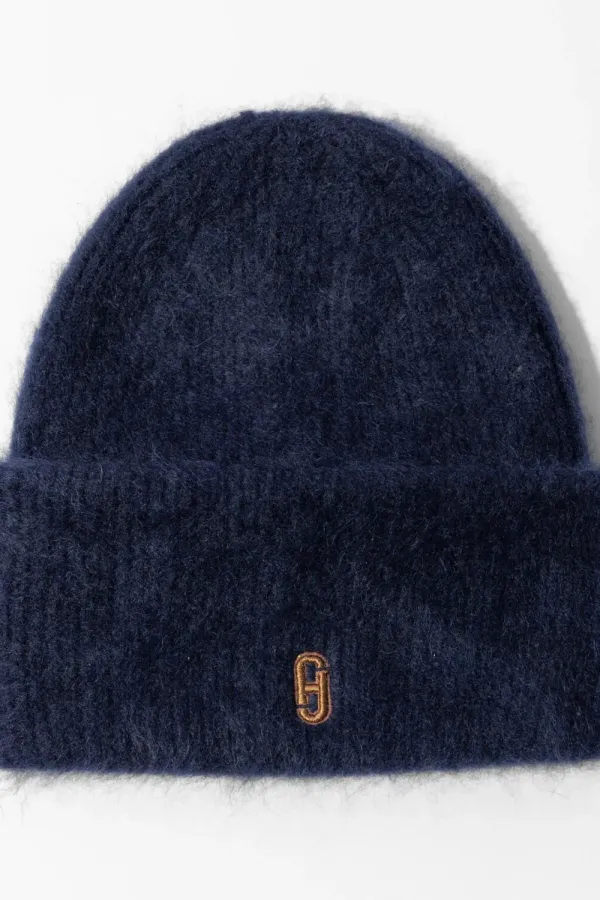 Cashmere Muts Brushed Jett Donker Blauw
