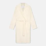 Cashmere Dames Jas Lang Double Face Jules Off White