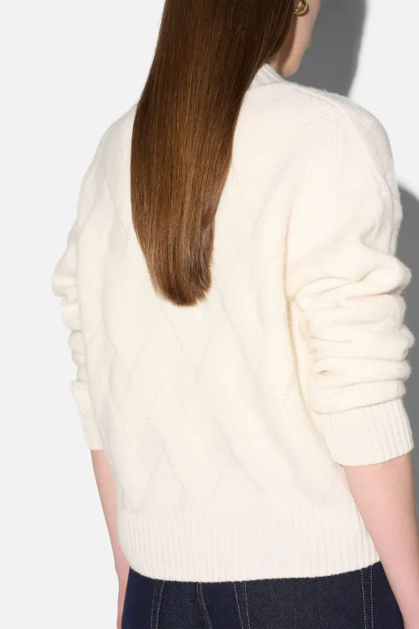 Off White Cashmere Dames Trui Taron