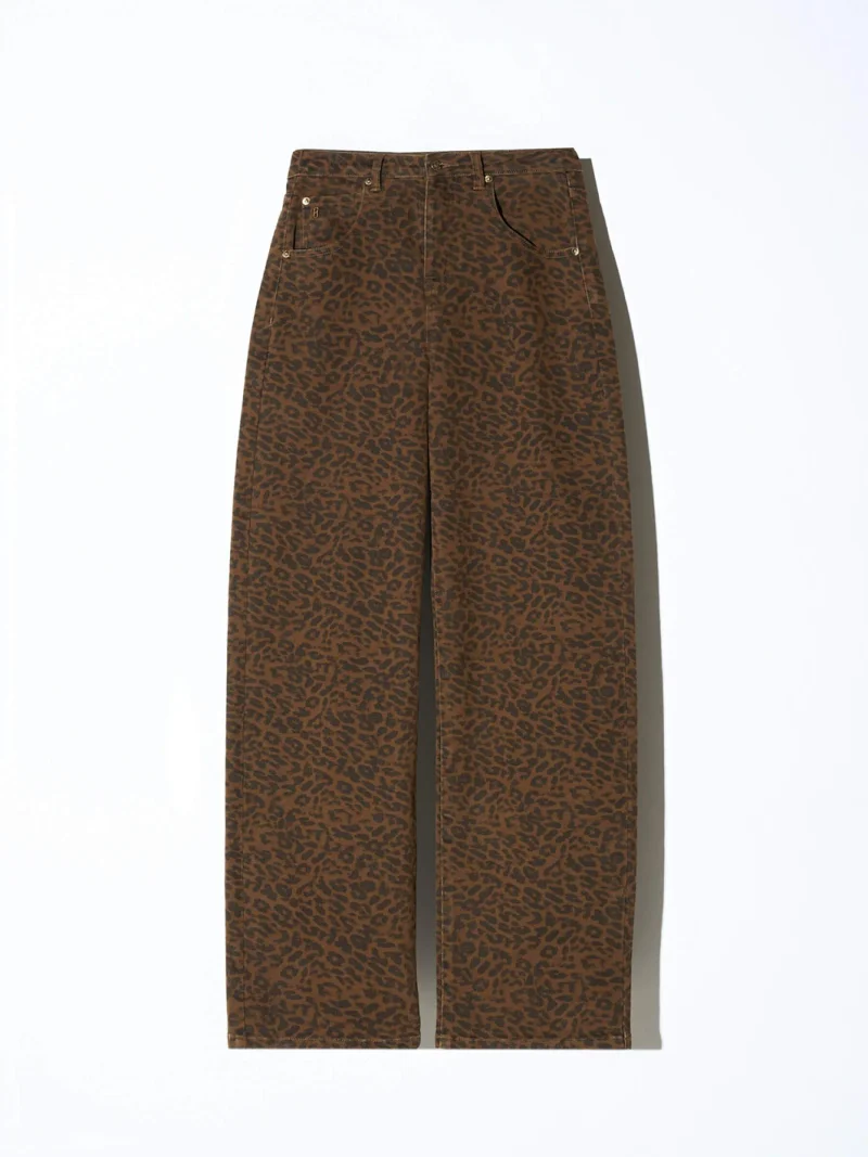 Panterprint Barrel Jeans Dames Stretch Mid Rise Baxter
