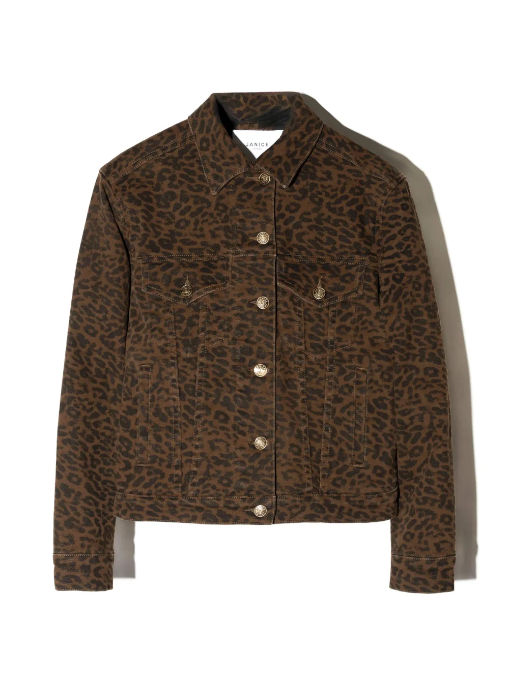 Panterprint Denim Spijkerjack Stretch Dames Gregory
