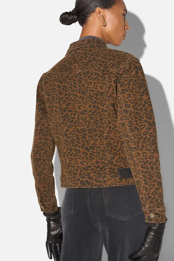 Panterprint Denim Spijkerjack Stretch Dames Gregory