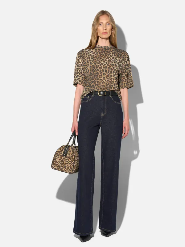 Panterprint Shirt Dames Katoen Logo Adam