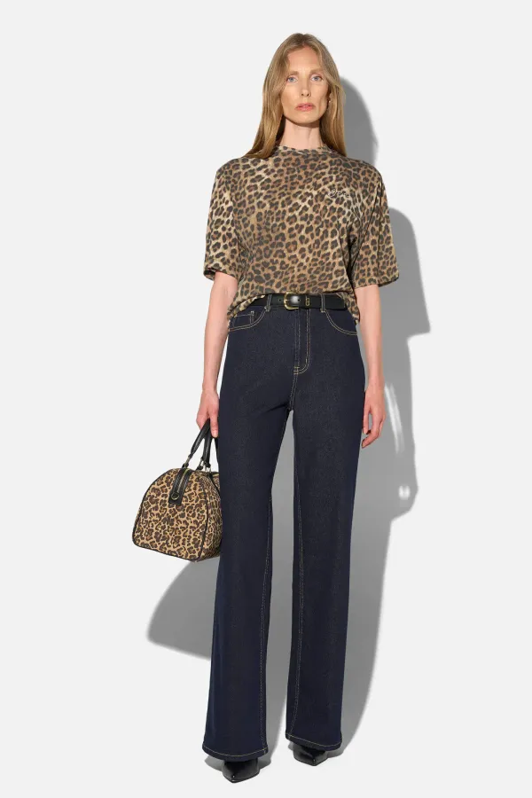 Panterprint Shirt Dames Katoen Logo Adam
