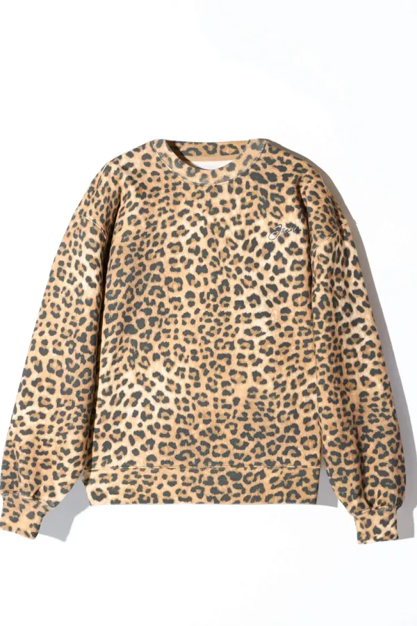 Panterprint Sweater Dames Katoen Owen Leopard