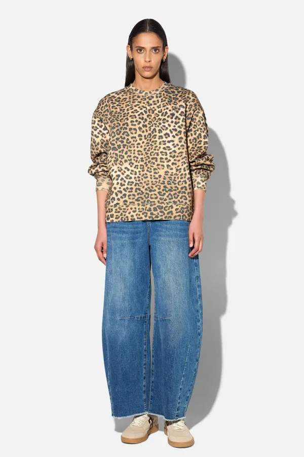 Panterprint Sweater Dames Katoen Owen Leopard