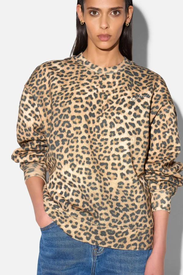 Panterprint Sweater Dames Katoen Owen Leopard