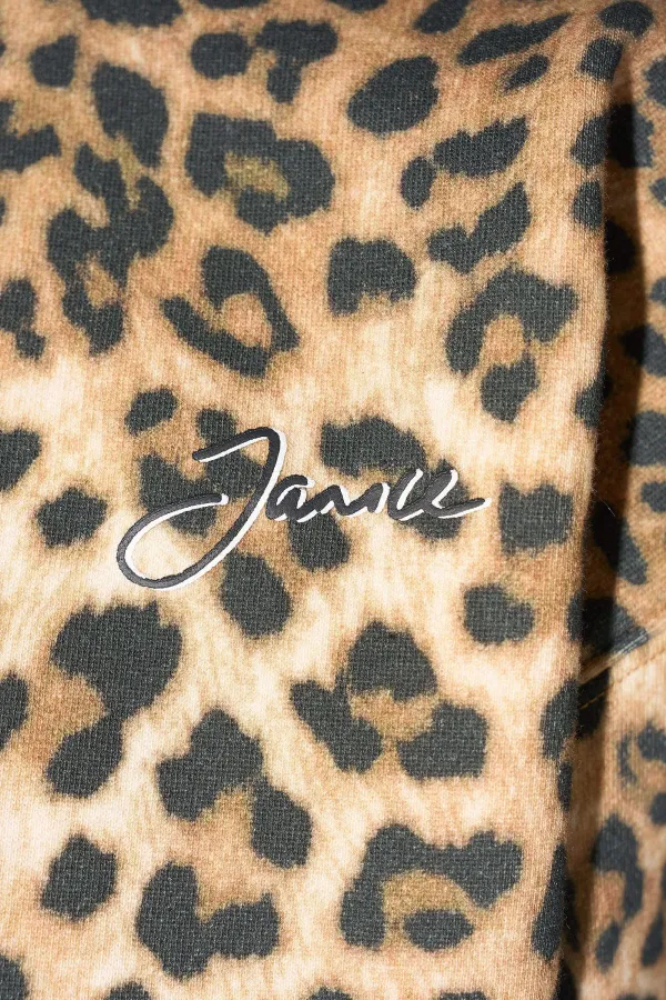 Panterprint Sweater Dames Katoen Owen Leopard