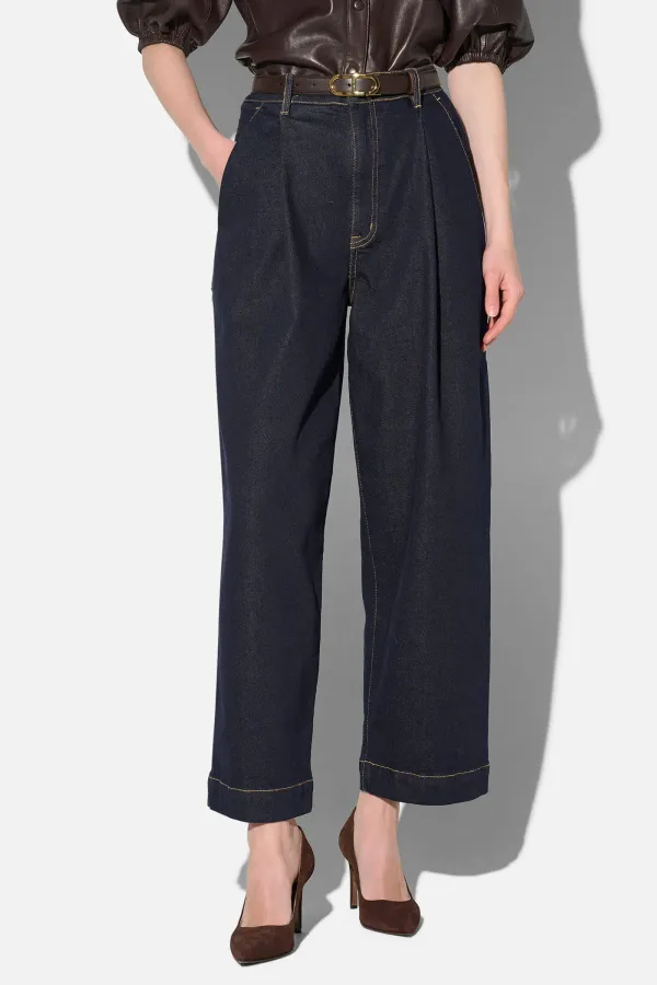 Paperbag Jeans Dames Steekzakken Barrel Balti Japanse Denim