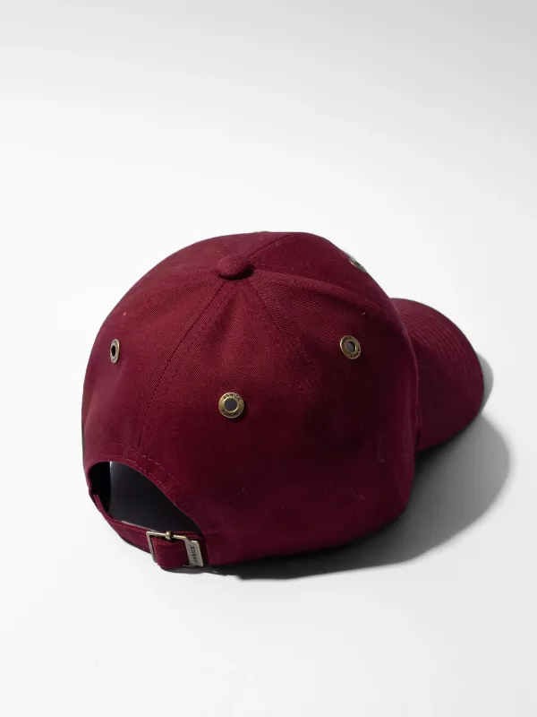 Cap Dames Logo Jeff Burgundy