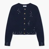 Quincy Donkerblauw Steentjes