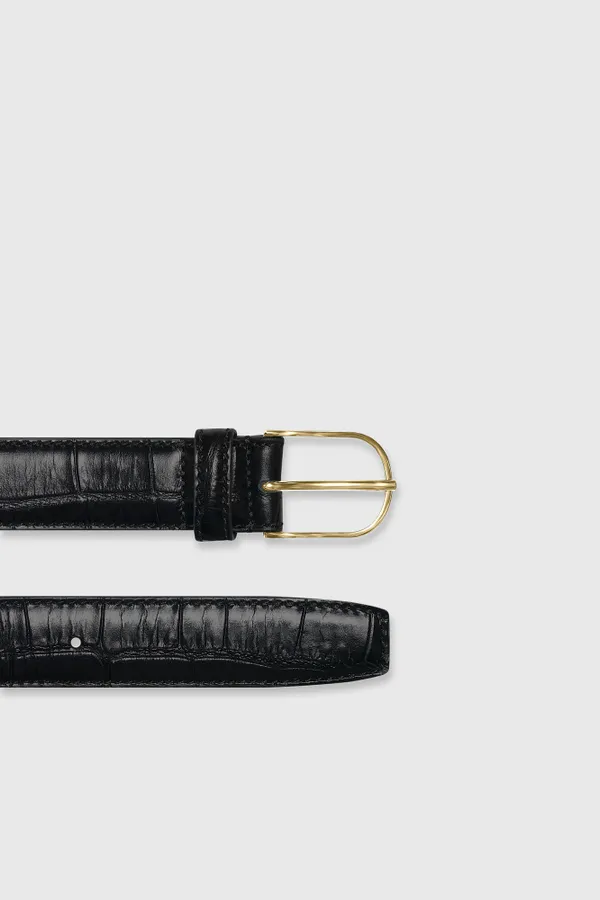 Chase Zwart Goud Croco