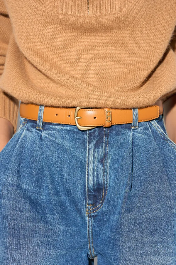 Riem Leer Dames Brass Malone Goud