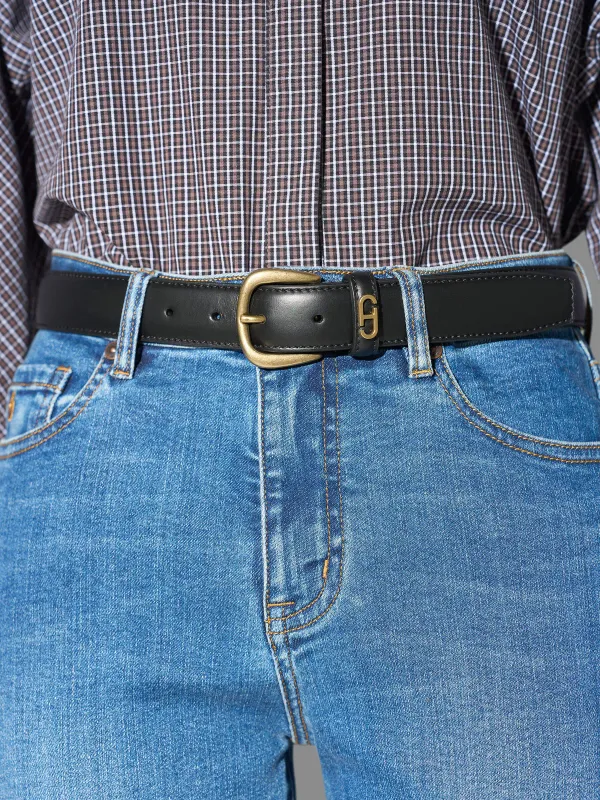 Riem Leer Dames Zwart Malone Brass