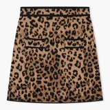 Rokje Gebreid Stretch Viscose Rodger Panterprint