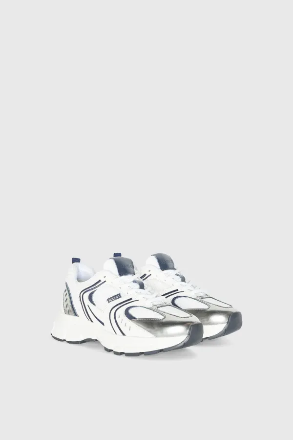 Runner Sneakers Dames Bolt Blauw Wit 703