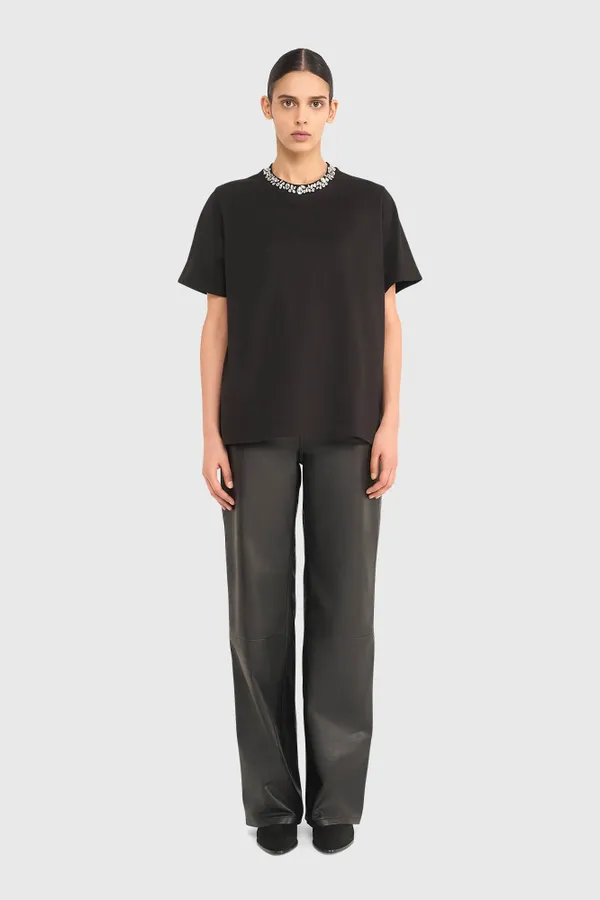 Shirt Dames Steentjes Rock Zwart