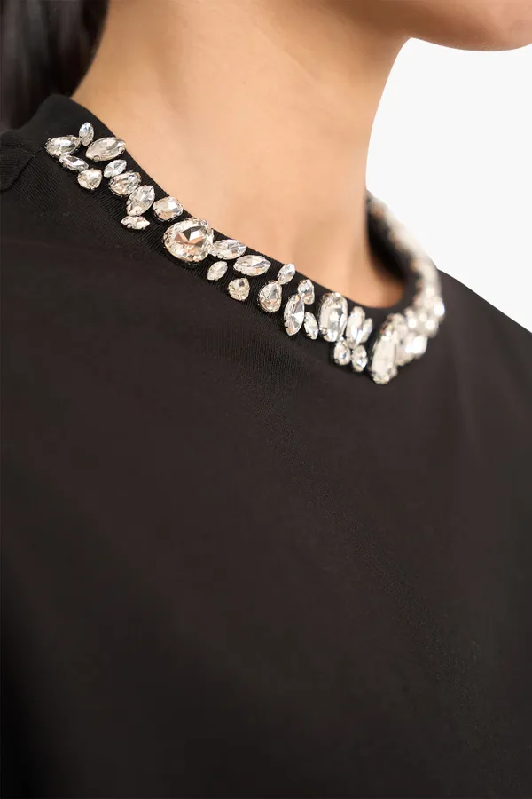 Shirt Dames Steentjes Rock Zwart
