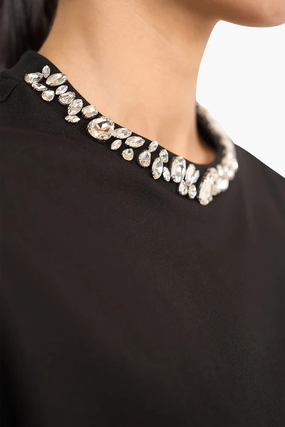 Shirt Dames Steentjes Rock Zwart