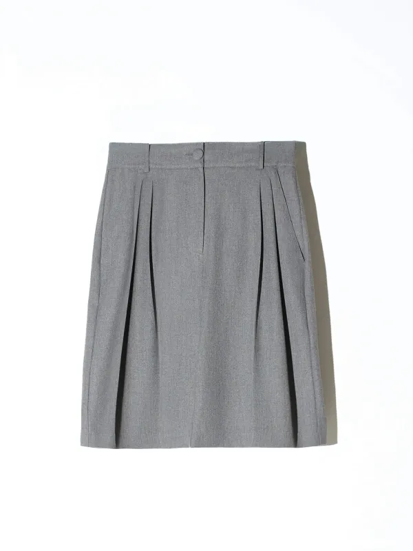 Shorts Broek Dames Rechte Pijp Grijs Dime