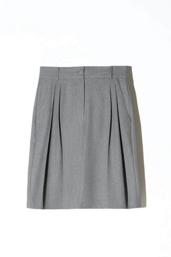 Shorts Broek Dames Rechte Pijp Grijs Dime