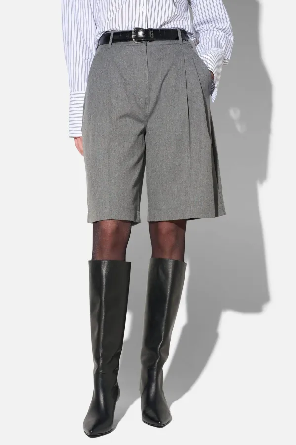 Shorts Broek Dames Rechte Pijp Grijs Dime