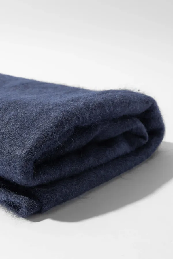 Brushed Cashmere Dames Sjaal Santos Blauw