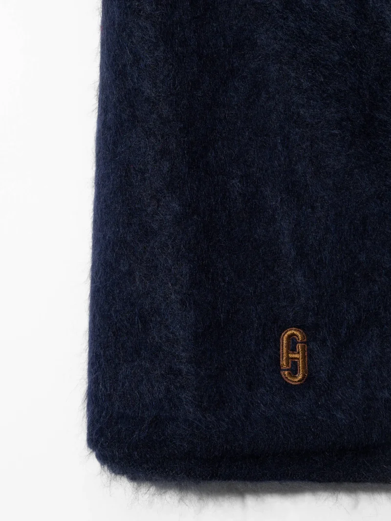 Brushed Cashmere Dames Sjaal Santos Blauw