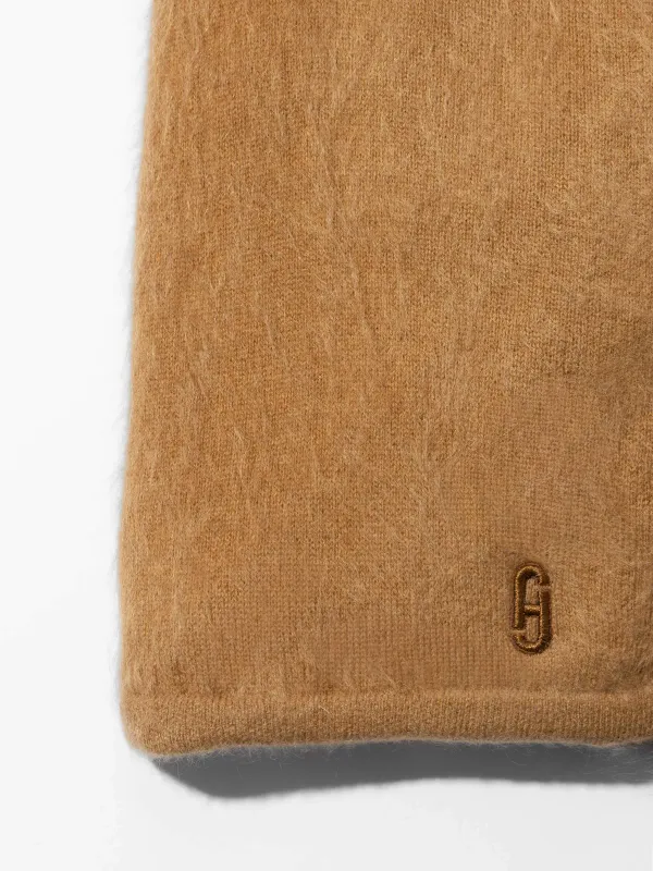 Brushed Cashmere Dames Sjaal Santos Camel