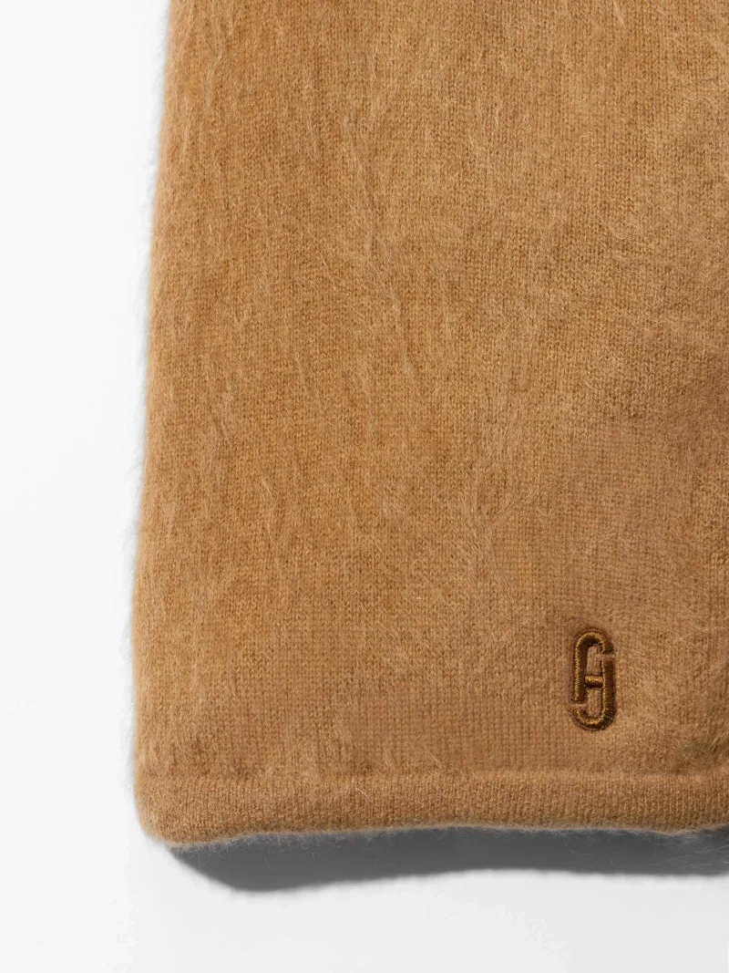 Brushed Cashmere Dames Sjaal Santos Camel