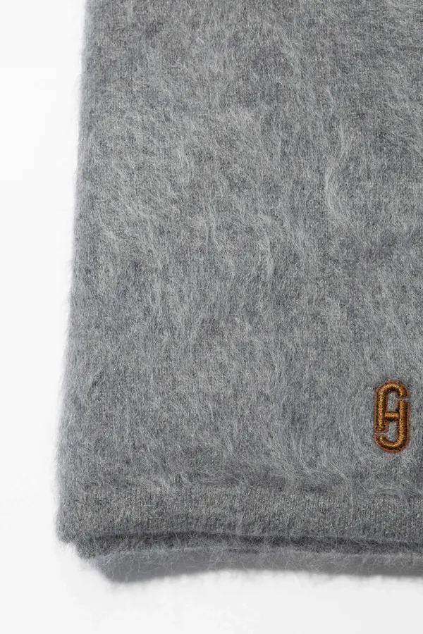 Brushed Cashmere Dames Sjaal Santos Grijs