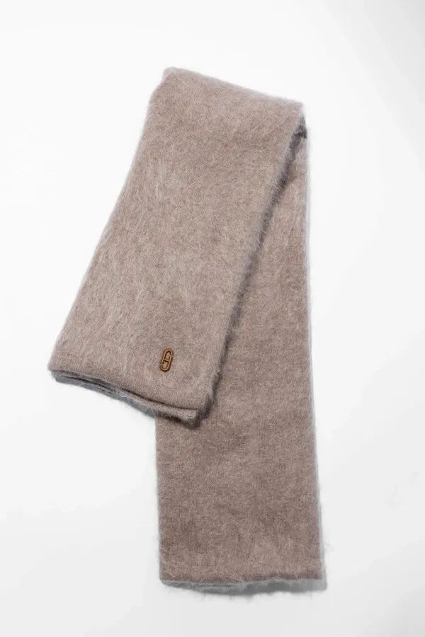 Brushed Cashmere Dames Sjaal Santos Taupe
