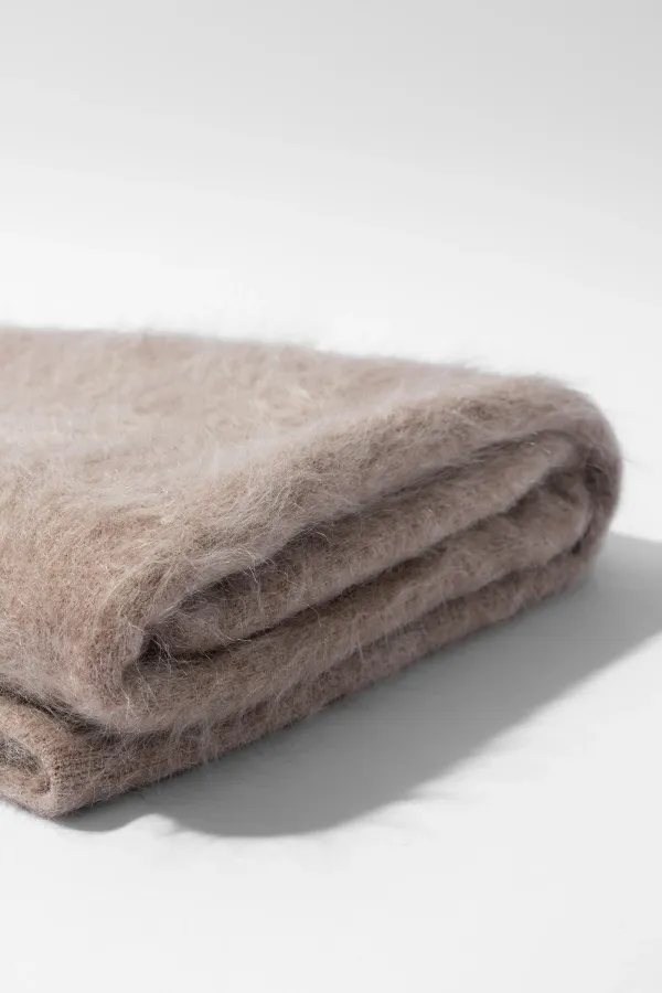 Brushed Cashmere Dames Sjaal Santos Taupe
