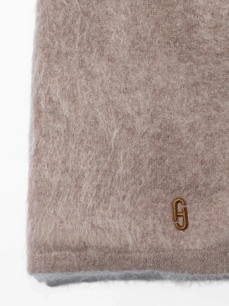 Brushed Cashmere Dames Sjaal Santos Taupe