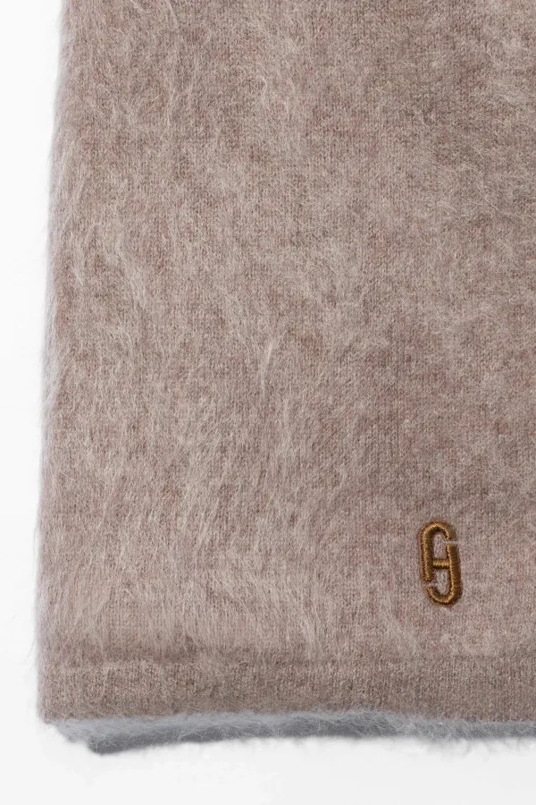 Brushed Cashmere Dames Sjaal Santos Taupe