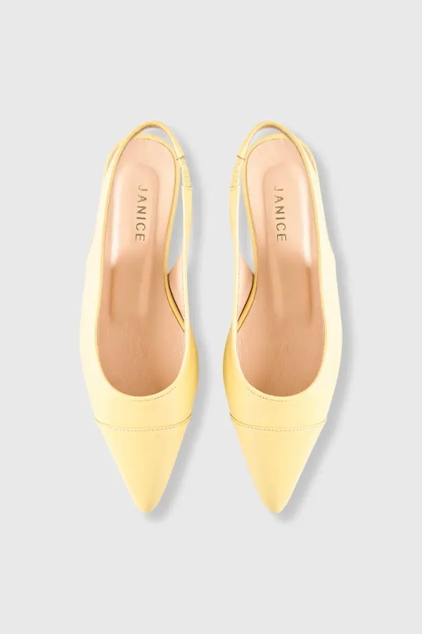 Slingback Dames Schoen Leer Alain Geel
