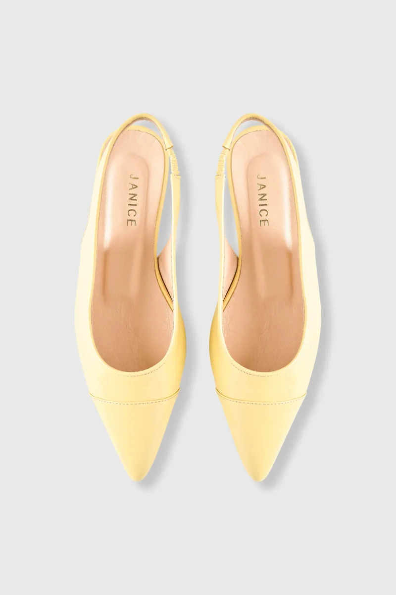 Slingback Dames Schoen Leer Alain Geel