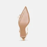 Slingbacks Dames Leer Hakje Elio Off White