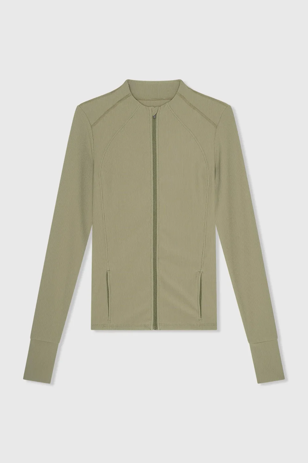 Sport Vest Jasje Dames Groen Rib Texas