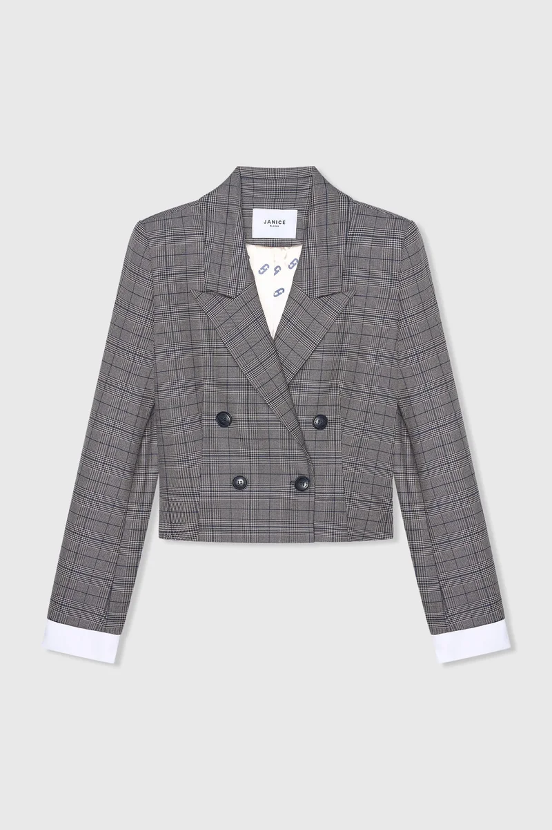 Stan Blauw Beige Ruit