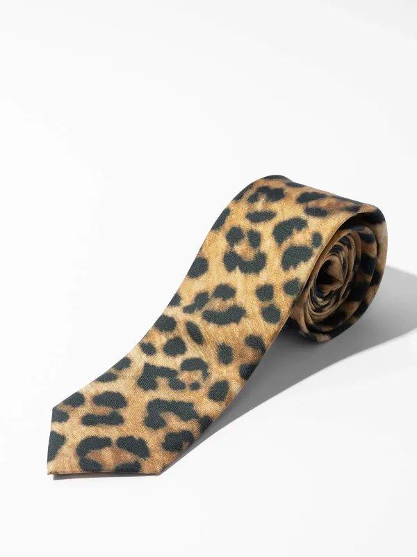 Stropdas Zijde Panterprint Sir