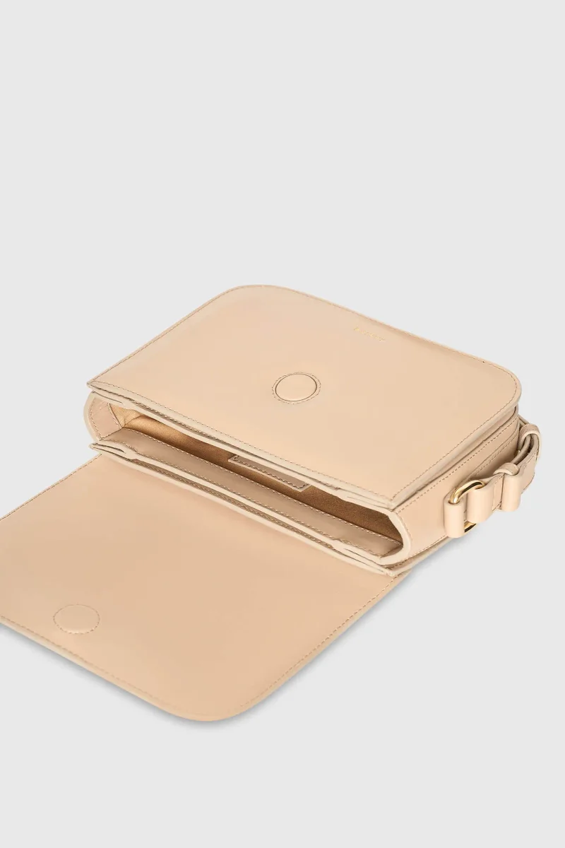 Leren Dames Tas Elias Beige