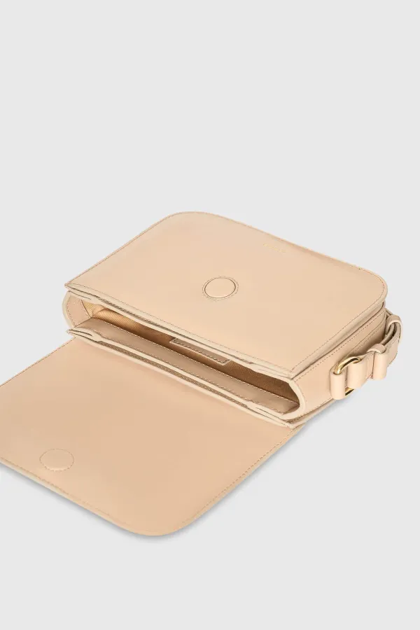 Leren Dames Tas Elias Beige