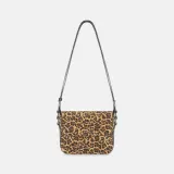 Leren Dames Tas Elias Panterprint Suede