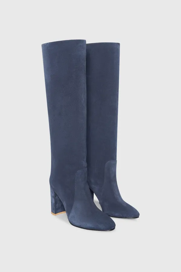 Roman Blauw Suede
