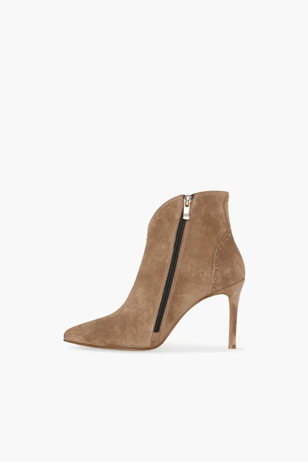 Laarsje Dames Suede Stewart Cognac Studs