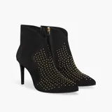 Laarsje Dames Suede Studs Stewart Zwart